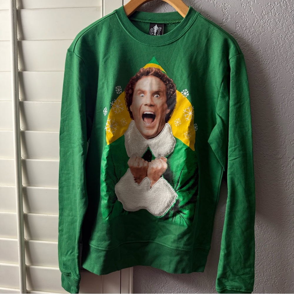 Green Graphic Women's Sweater